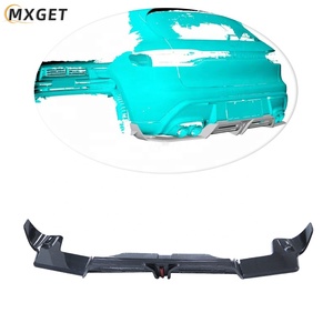 Diffuseur de pare-chocs arrière en fibre de carbone de style VS pour Porsche Macan <span class=keywords><strong>2022</strong></span>, mise à niveau de lifting, pas encore de commentaires, 1 vendu - Product Image 2