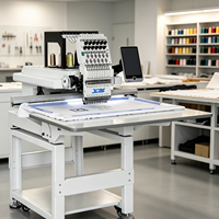 YJ1201-MT:600x400mm Machines à broder informatisées à tête unique entièrement automatiques à 12 aiguilles