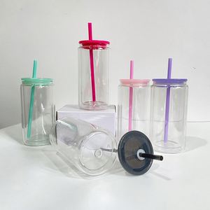 Vaso de Vidrio de Borosilicato Transparente, Libre de BPA, para Café Helado, Refrescos, Cerveza, Vino, 12oz 15oz, Taza de Vidrio Tipo Bola de Nieve con Orificio en la Base - Product Image 3