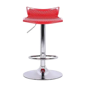 Modern Bar Stools And Restaurant Dining Chair Sets Abs Gas Lifting Low Back Adjustable Swivel Bar Stool