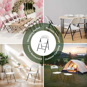 كراسي تناول طعام بيضاء محمولة بسعر الجملة - Product Image 5