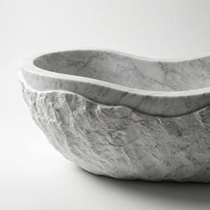 Bañeras Ovaladas Modernas de Lujo Hechas a Medida, Exclusivas en Gris/Grisáceo, Independientes, para Baño, Villa, Hotel, Casa - Product Image 3