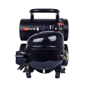 Compresseur d'aérographe à huile à grand déplacement à très faible bruit 2025 avec alimentation par gravité à piston de réservoir pour matériau en cuivre de peinture de gâteau - Product Image 5