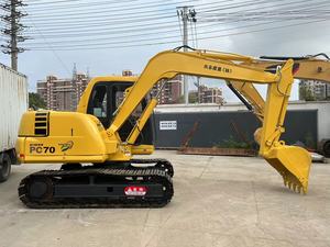 Mini pelleteuse sur chenilles Komatsu d'occasion PC70 de bonne qualité à vendre en bon état, prix réduit, stock Shanghai - Product Image 4