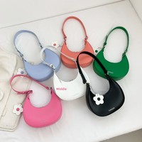 Sac à main demi-lune tendance pour femme, best-seller 2026, sac sous le bras de haute qualité, bandoulière unique, en PU avec fermeture éclair