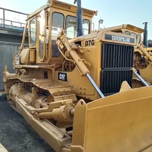 Pabrik top mesin peralatan konstruksi perayap ulat Medium Bulldozer D7G bekas kucing dijual di Tiongkok