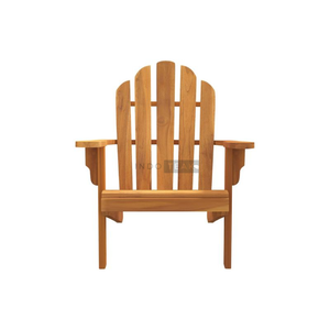 Chaise de salle à manger écologique et imperméable en teck vieilli de haute qualité, au design moderne et finition lisse et soignée - Product Image 6