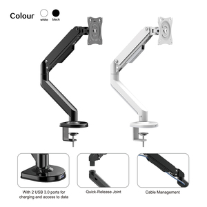 Nuevo Soporte de Monitor Individual con Resorte de Gas de 12 Pulgadas, Acero Laminado en Frío, Inclinación +80/-50, Giro de 180°, Brazo Oscilante para Monitor LCD - Product Image 5