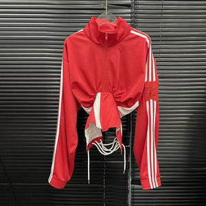 Nuovo cappotto sportivo retrò da donna <span class=keywords><strong>camicia</strong></span> per protezione solare con collo alto e cinturino in vita - Product Image 3