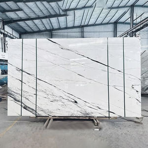 Bancada de Pedra de Quartzo Calacatta Artificial Pré-fabricada, Fabricação de Laje Branca para Mesa - Product Image 1