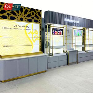 Tienda de fragancias de fabricación de fábrica, decoración de interiores, vitrina de fragancia de lujo personalizada, soporte de exhibición de Perfume - Product Image 4