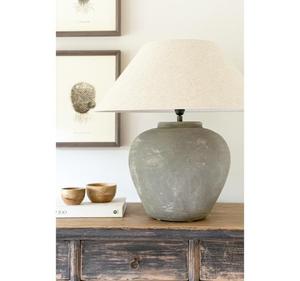 Figo Vase <b>Lamp</b> with Textured Ceramic <b>Base</b> Electric Art Deco Design for Timeless Elegance for Decorative Usage - Product Image 1