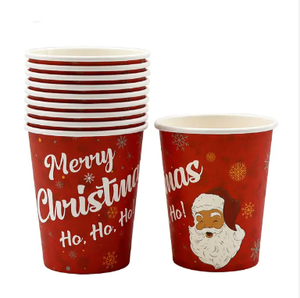 Tùy chỉnh in giấy dùng một lần cốc thủy tinh 4oz 8oz 12oz Giấy Thủ Công vật liệu đóng gói tùy chỉnh sản phẩm gia dụng 100% thực phẩm an toàn - Product Image 4