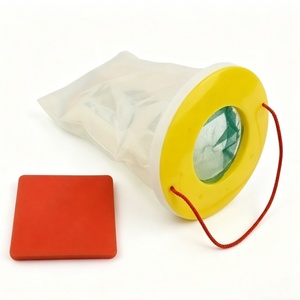 Piège à mouches rouge jetable pour extérieur, sac attrape-mouches suspendu, haute efficacité, lutte antiparasitaire - Product Image 3