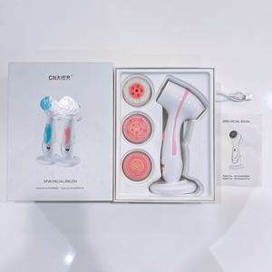 Cepillo Sónico de Limpieza <span class=keywords><strong>Facial</strong></span> Recargable con Rotación Interna y Externa Impermeable Masajeador Eléctrico - Product Image 4
