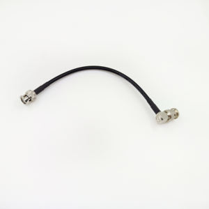 Adaptateur mâle BNC droit à angle droit, câble coaxial RG58 gainé PVC, 50 ohms, longueur personnalisée, câble <span class=keywords><strong>RF</strong></span> de communication, noir - Product Image 1