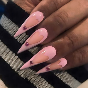 Lot de 30 faux ongles en amande de luxe de haute qualité, vente en gros, personnalisables, à presser, pour la <span class=keywords><strong>France</strong></span> - Product Image 6