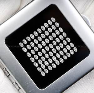 4.0 X 2.5 MM |   Diamante de Corte Ovalado |   Diamante Cultivado en Laboratorio |   Diamante antiguo de corte único para anillo de diamantes, pares de pendientes, colgante - Product Image 1