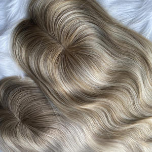 Topper de <span class=keywords><strong>Cabello</strong></span> Humano Europeo con Clip, Color Personalizado, Especial para Pérdida de <span class=keywords><strong>Cabello</strong></span> en Áreas Pequeñas, para Mujeres, Original Sin Procesar - Product Image 4