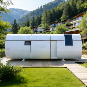 Casas Contenedor de 40 pies, Casa de Lujo Circular Prefabricada, Casas Cápsula Espaciales con Estructura de Acero, con Cocinas y Dormitorios - Product Image 3