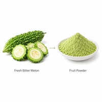 Extrait de fruit de melon amer en vrac LCHBIO, 10 % de charantine, soluble dans l'eau par HPLC, poudre naturelle pour le soutien de la glycémie, aliment santé