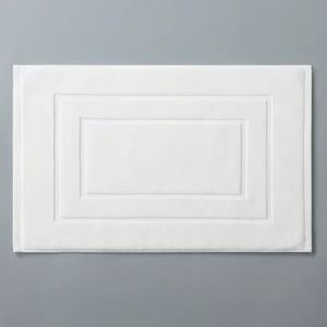 Tapis de bain <span class=keywords><strong>gris</strong></span> 20x32 pouces Serviette grande taille en coton très absorbant pour salle de bain - Product Image 4