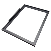 Porte de placard moderne en verre avec profilé en aluminium et poignée intégrée, ouverture manuelle, pour appartements – Fabrication Foshan