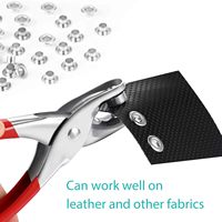 Kit d'outils pour pinces à œillets œillets et œillets en cuir en tissu pince à poinçonner outil d'installation de boutons à cinq broches Snap To