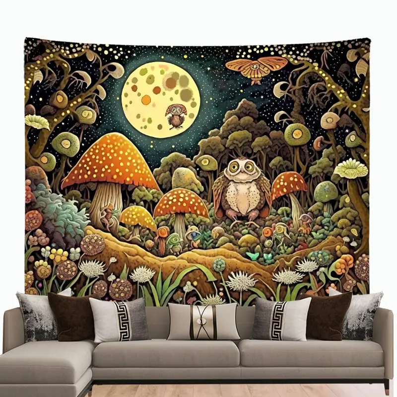 Astrologie-Wandteppich Traumfänger-Wandteppich, Polyester-Material Boho Wandteppich für Heimdekoration