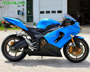 Kit de carenado negro y azul para motocicleta Kawasaki Ninja ZX-6R ZX 6R <span class=keywords><strong>636</strong></span> 2005 <span class=keywords><strong>2006</strong></span> <span class=keywords><strong>ZX6R</strong></span> 05 06 - Product Image 1
