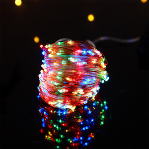 Luci Solari a LED per Giardino con Telecomando Impermeabile IP55 e Scatola Batteria in Rame - Lunghezza 100m - Product Image 3
