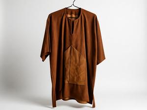 Robe bohème en lin respirant brodée à manches courtes avec poches - Product Image 2