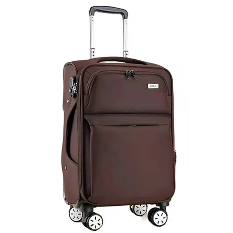 nylon 20 24 28 inch gray unisex travel suitcase luggage