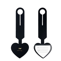 Nouvelle arrivée en cuir PU coeur étiquette de bagage lettre Design étiquettes de bagage de voyage mode valise sac accessoire prêt Stock