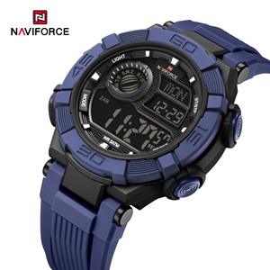 นาฬิกา NAVIFORCE รุ่น 7131 ใหม่ล่าสุด หน้าปัด LCD ดิจิตอล ของแท้ กันน้ำ 5 ATM กระจกอะคริลิค นาฬิกาข้อมือสุดหรู - Product Image 1