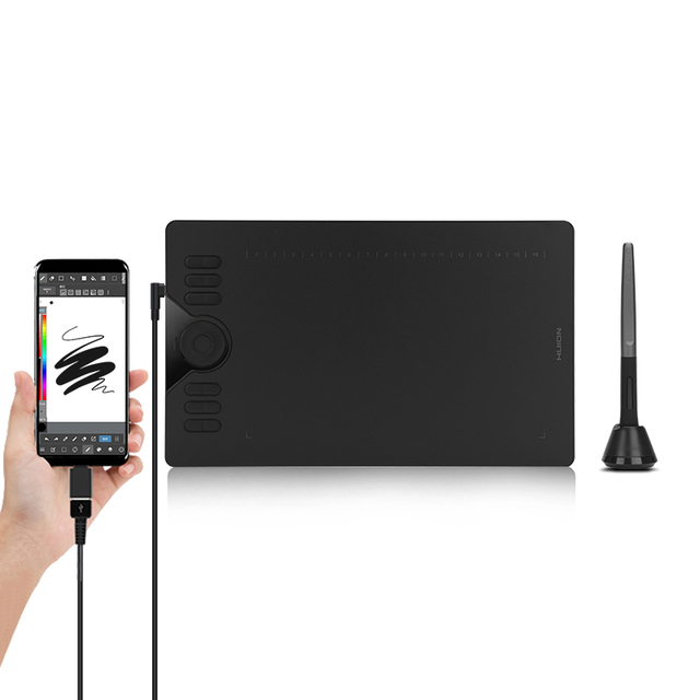 HS610 Professional Design 8192 Levels Portable Electronic Digital Pen Drawing Graphic Tablets for Student and Kids
