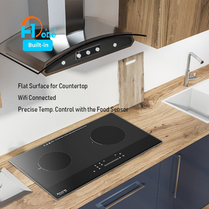 Cuisinière hybride intelligente WIFI Smart Tuya Control 2 brûleurs, plaque à induction 2 brûleurs, cuisinière intelligente double, système de sécurité avec verrouillage enfant - Product Image 1