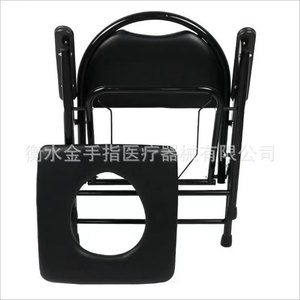 Silla <span class=keywords><strong>de</strong></span> baño plegable portátil <span class=keywords><strong>de</strong></span> acero al carbono antideslizante para personas mayores, uso en interiores - Product Image 4