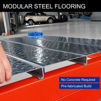 Plancher de mezzanine pour atelier |   Plateforme en acier non bétonnée |   Dalle composite facile à installer pour bâtiments à ossature métallique