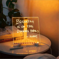 Tableau Acrylique Lumineux LED Personnalisé Fait Main Style Art Populaire – Tableau d'Écriture Effaçable Lumineux pour Bureau, Halloween, Remise de Diplôme, Pâques