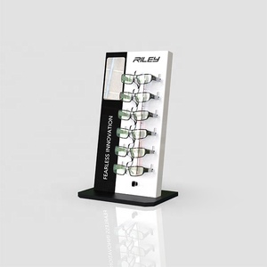 Tùy chỉnh thương hiệu logo Acrylic kim loại kính mát đứng hiển thị phong cách hiện đại kính mát triển lãm Countertop <span class=keywords><strong>Rack</strong></span> cho cửa hàng sử dụng - Product Image 1