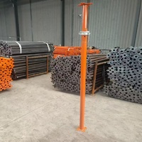 Étaiement télescopique industriel léger en acier Q235 galvanisé réglable pour coffrage de béton et construction