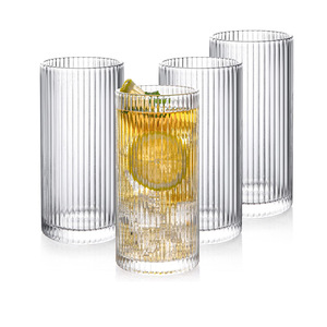 Copas de Martini y Cóctel Vintage hechas a mano de cristal Coupe acanalado para postre cóctel <span class=keywords><strong>vino</strong></span> - Product Image 5