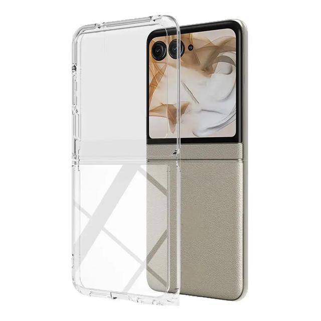 Razr 50 Ultra Transparent Luxury TPU Phone Case with Grip Designed for Razr Ultra 2025
