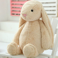 Lapin de Pâques en peluche de haute qualité lapin jouet avec logo personnalisable oreille mignon doux lapin de Pâques poupée jouet lapin en peluche cadeaux pour les enfants