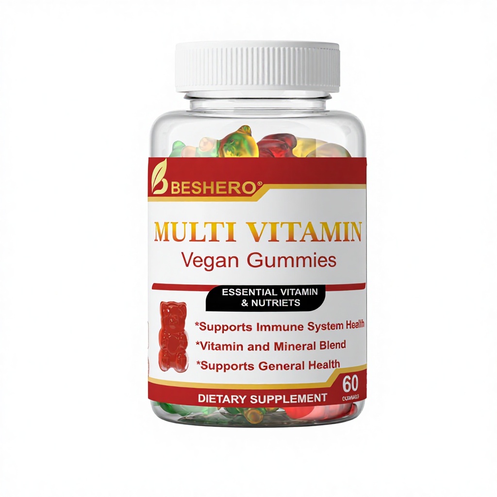 BESHERO OEM Private Label High Quality Vitamin & Herbaceous Plants Gummies Vegan Adult Immune Support Natural