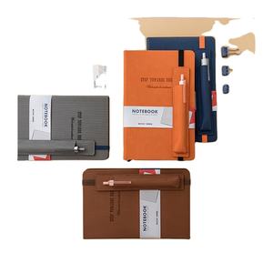 Carnet en cuir PU fait main avec étui à stylo, format A5, agenda personnalisé 2026 – Offre Spéciale - Product Image 1