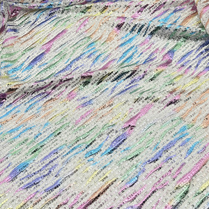 100% Polyester Cầu Vồng Thiết Kế Giai Đoạn Váy Vải 3Mm <span class=keywords><strong>Sequin</strong></span> In Kỹ Thuật Số Nhiều Màu Thêu Dệt Kim Vải Cô Gái Đám Cưới - Product Image 5