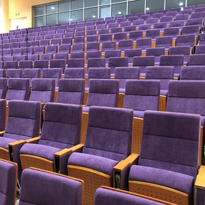 Fábrica al por mayor de tela moderna plegable sillas de Iglesia auditorio Metal <span class=keywords><strong>teatro</strong></span> sillas de Iglesia - Product Image 1
