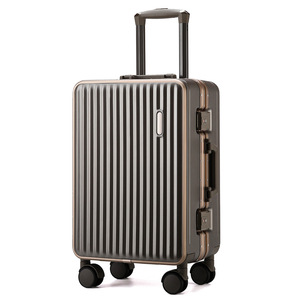 Aluminum <b>Frame</b> Carry-On Suitcase 26-Inch Silent Lock Universal Wheels <b>Large</b> Capacity Trolley Case Leisure Travel - Product Image 1